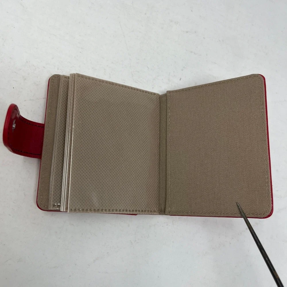 Creative Memories Disney Mickey Mouse Red Photo Album Snap Closure Wallet Brag